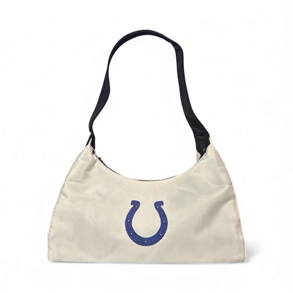 Indianapolis Colts NFL MVP By Little Earth Hobo White Purse 8x13x4” - Picture 1 of 6